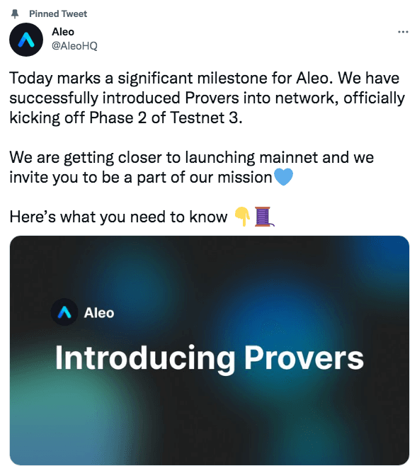 4 Tips before Dive into Aleo Mining Testnet 3